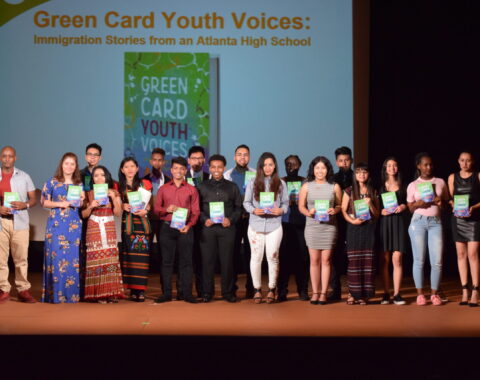 GCYV Atlanta authors on the stage at Alliance Theatre GCYV Atlanta authors on the stage at Alliance Theatre